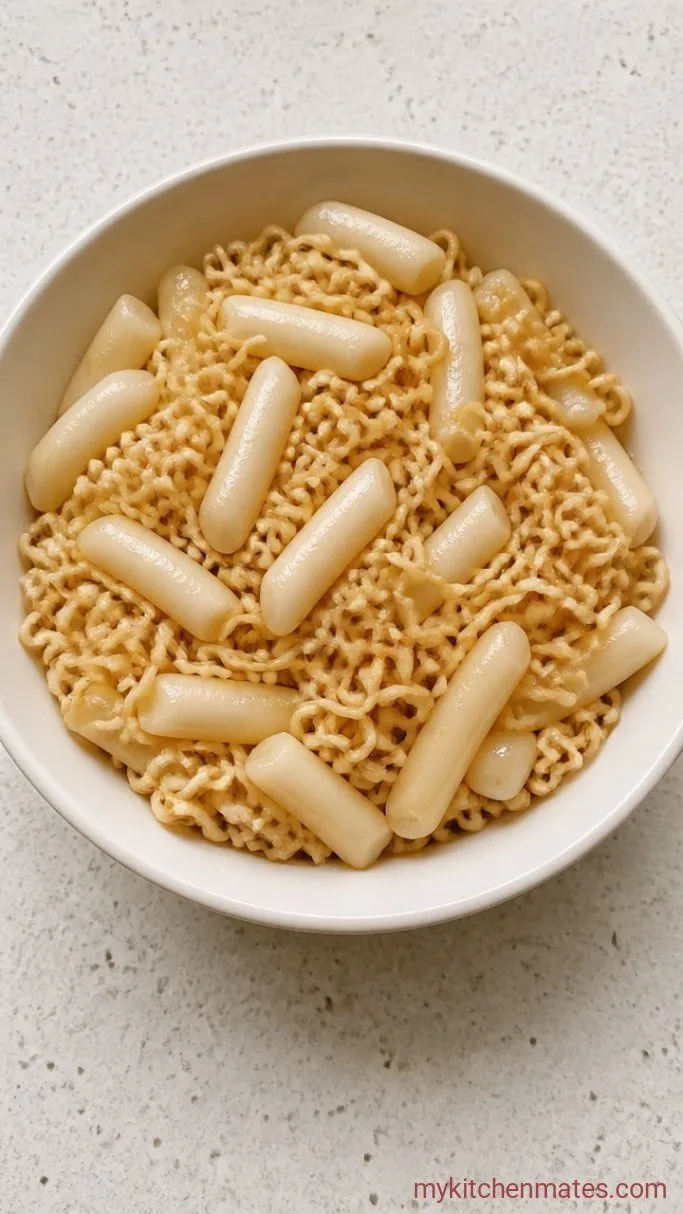 Step 3: Cook the Noodles and Rice Cakes