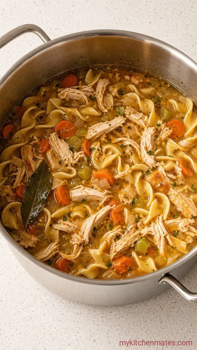 30-Minute Healthy Chicken Noodle Soup Step 3: Cook the Noodles