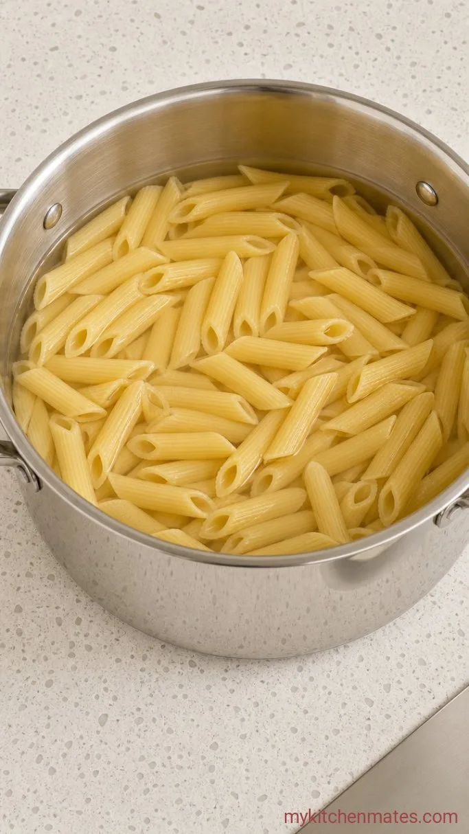 20-Minute Green Pesto Pasta with Bright, Fresh Basil Step 3: Cook the Pasta