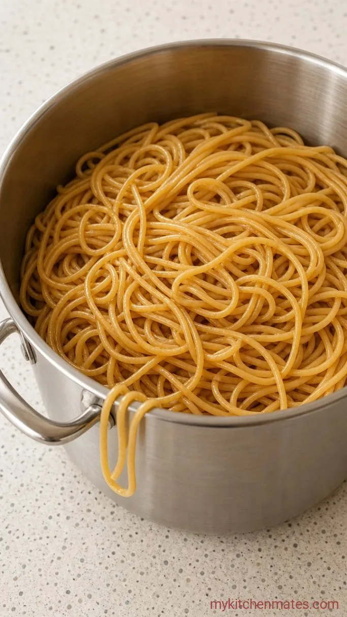Quick High Protein Spaghetti with Turkey Bolognese Step 3: Cook the Pasta