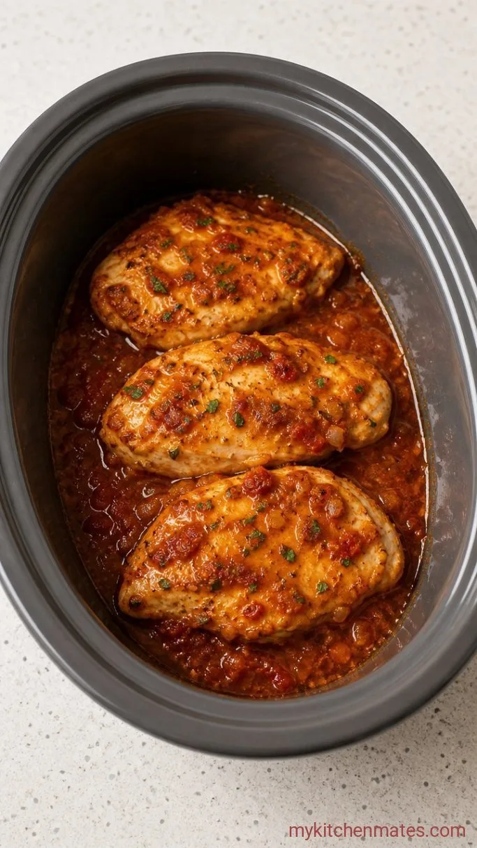 Juicy Crockpot Shredded Chicken Tacos Step 3: Cook Until Shreddable