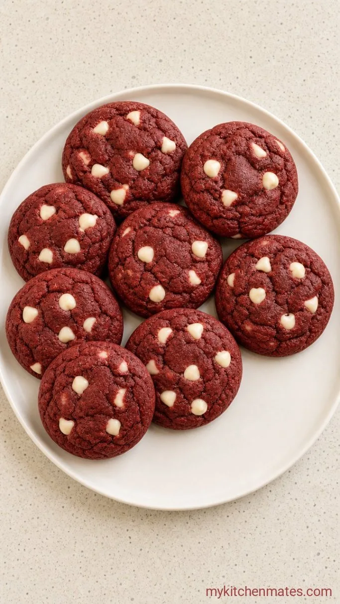 Soft & Chewy Red Velvet Cake Mix Cookies Step 3: Cool and Serve
