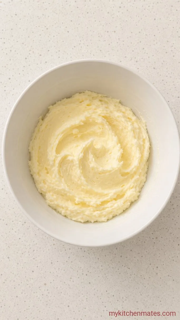 Moist Apple Sour Cream Coffee Cake with Cinnamon Streusel Step 3: Cream the Butter and Sugar
