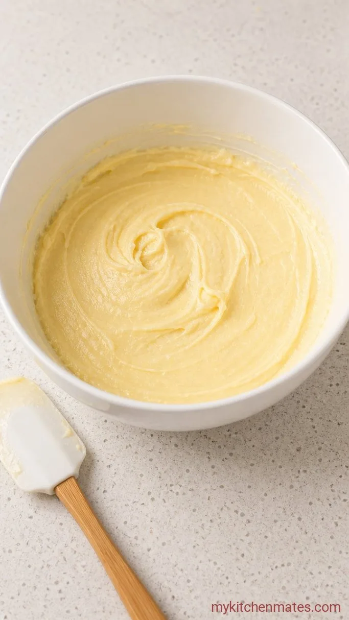 Sour Cream Streusel Coffee Cake Step 3: Cream the Butter, Sugar, and Eggs