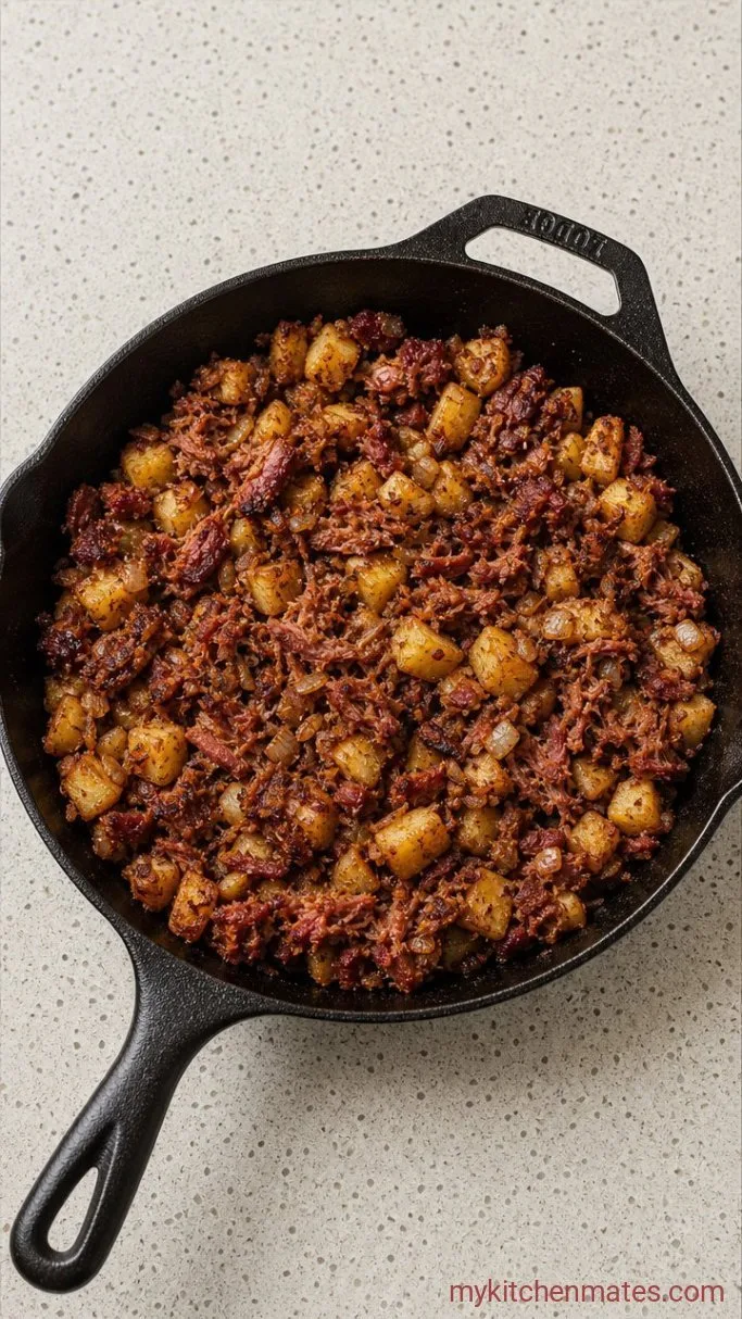 Step 3: Crisp the Corned Beef