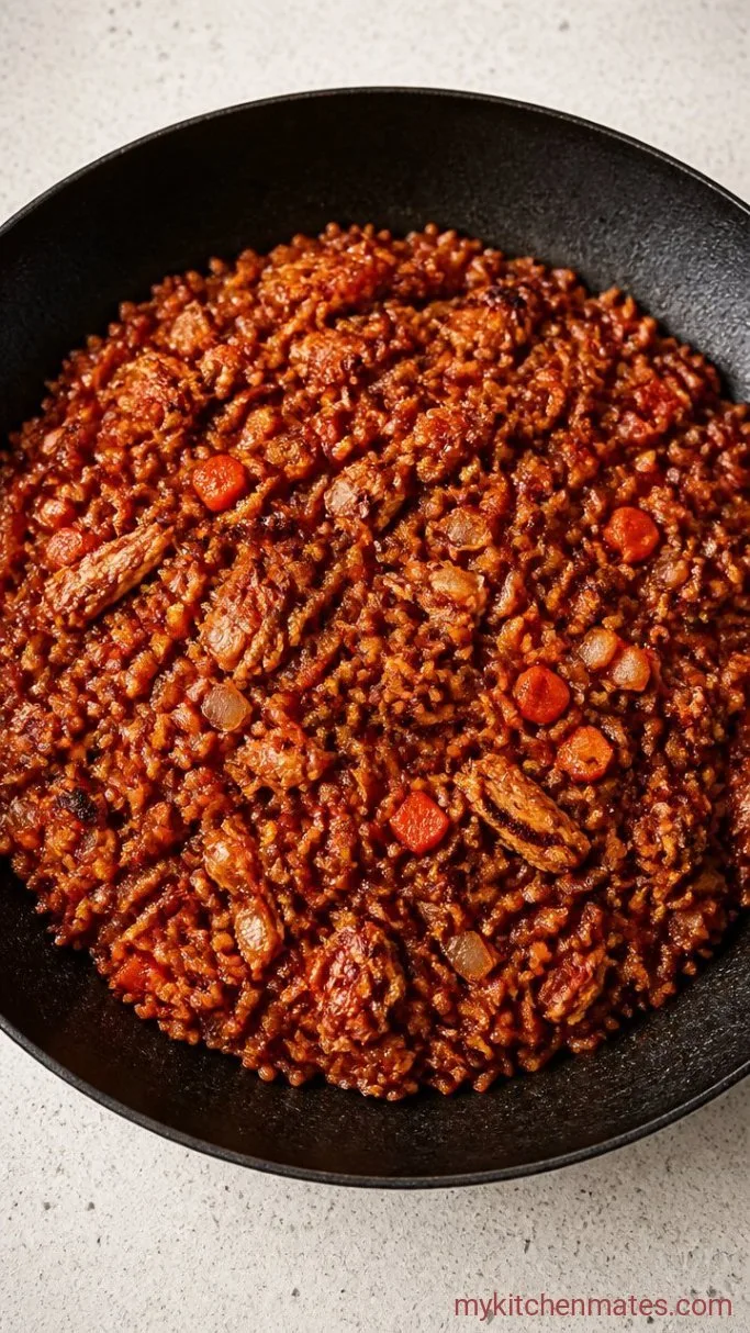 15-Minute Korean Fried Rice with Gochujang Step 3: Crisp the Rice