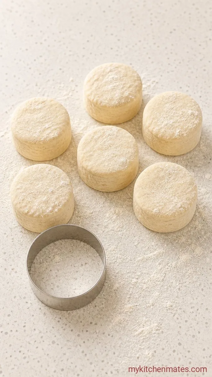 Quick 3-Ingredient Biscuits Step 3: Cut the Biscuits