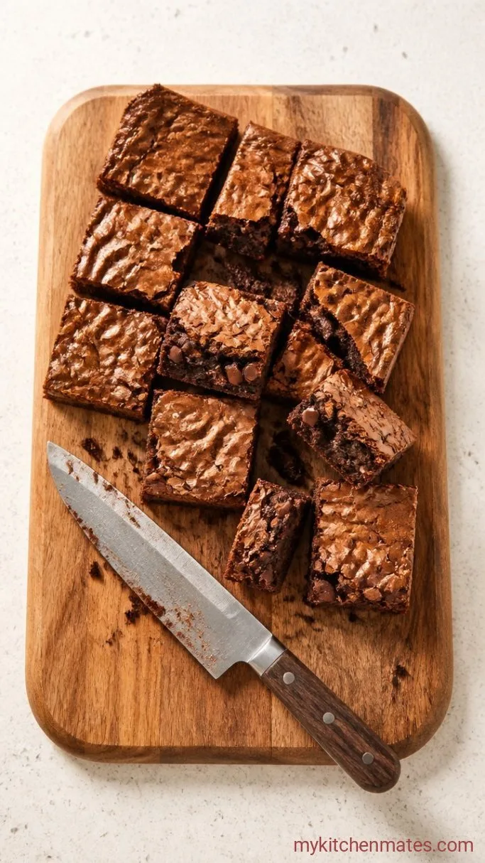 Easy Brownie Sundae Bar for Parties Step 3: Cut the Brownies into Chunks
