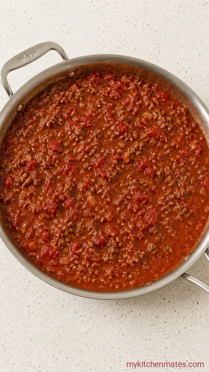 Weeknight Spaghetti With a Thick, Savory Meat Sauce Step 3: Deglaze and Build the Sauce
