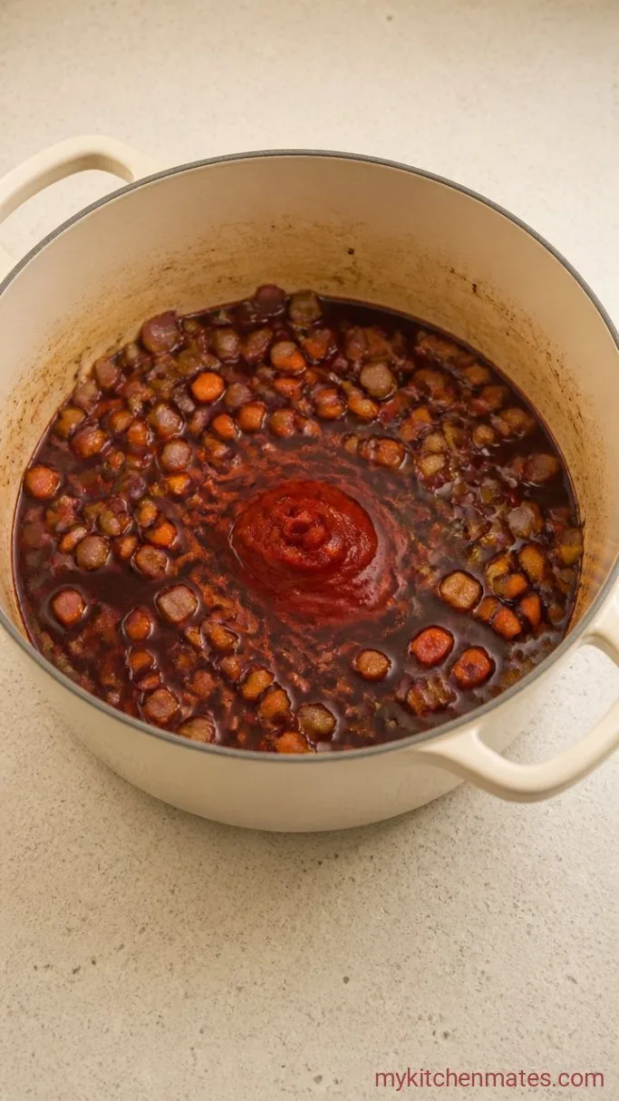 Fall-Apart Tender Italian Pot Roast (Stracotto) Step 3: Deglaze with the Wine
