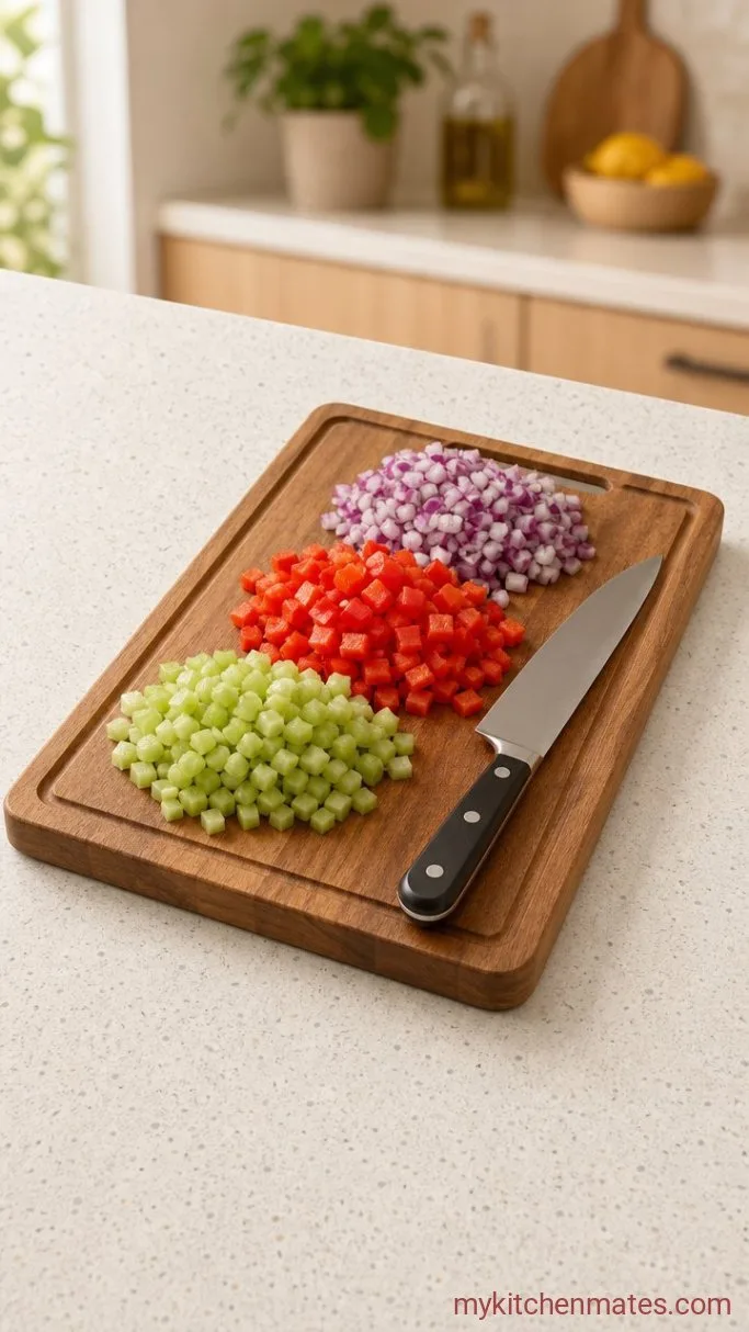 Step 3: Dice the Vegetables