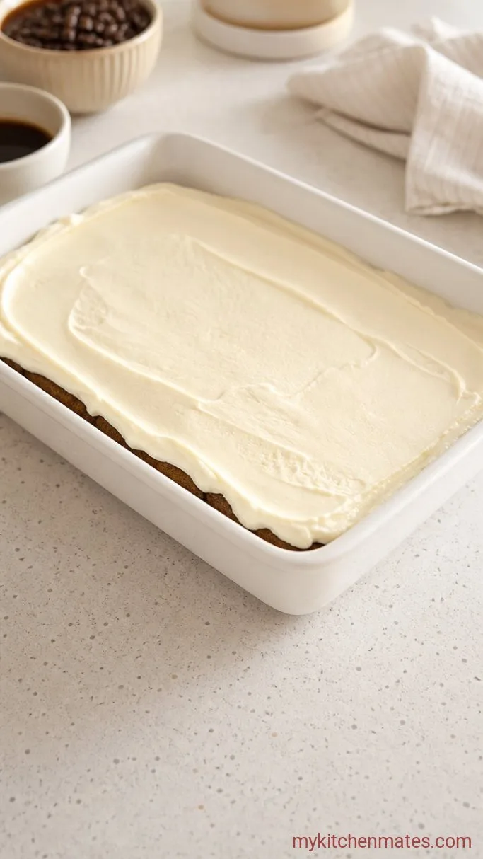 No-Bake Gluten Free Tiramisu Step 3: Dip and Layer the Tiramisu