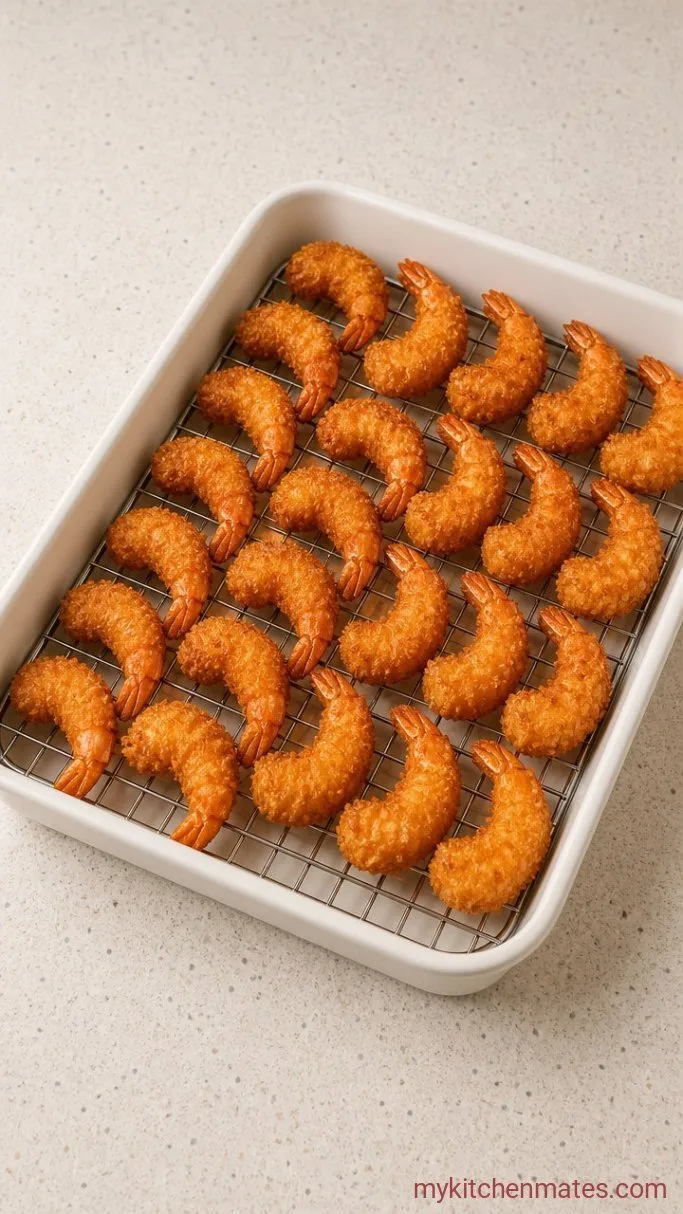 Step 3: Dredge and Fry the Shrimp