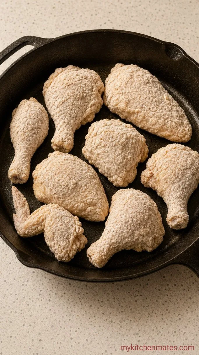 Step 3: Dredge the Chicken
