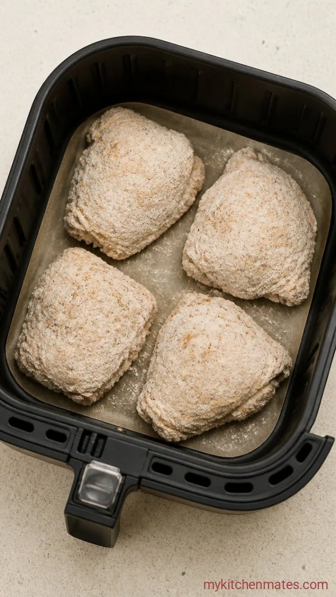Crispy Air Fryer Fried Chicken (Ready in 30 Minutes) Step 3: Dredge the Chicken