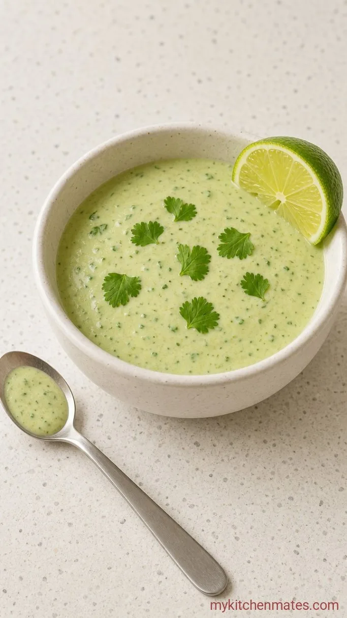 5-Minute Burrito Bowl Sauce (Cilantro Lime Crema) Step 3: Drizzle and Serve