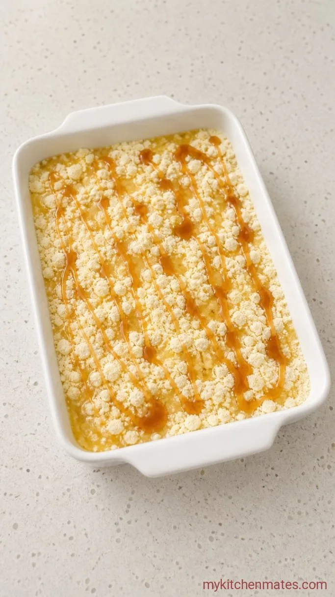 Step 3: Drizzle Butter and Caramel