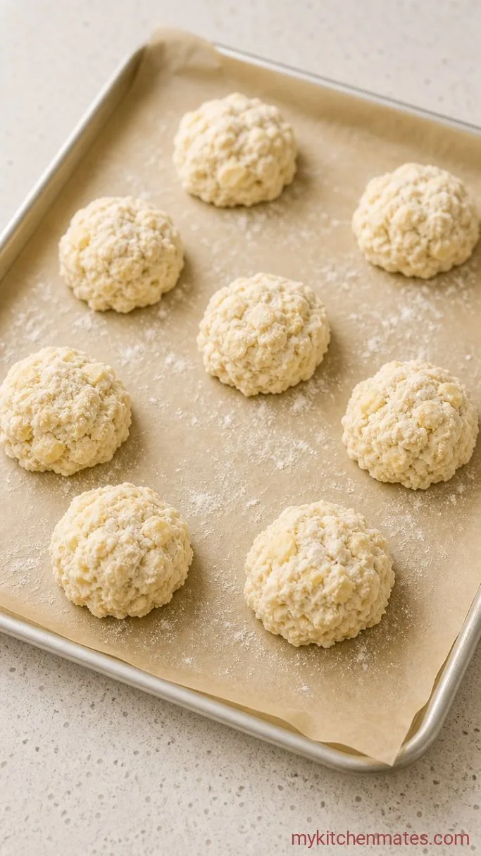 Quick and Fluffy Gluten Free Drop Biscuits Step 3: Drop and Bake the Biscuits