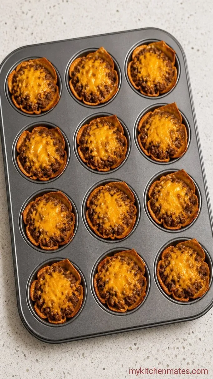 Mini Tacos Appetizers: Crispy, Cheesy Bites for Any Party Step 3: Fill and Bake the Tacos