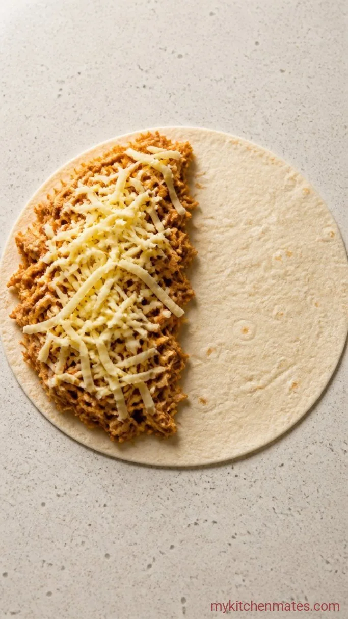 Step 3: Fill and Fold the Quesadillas