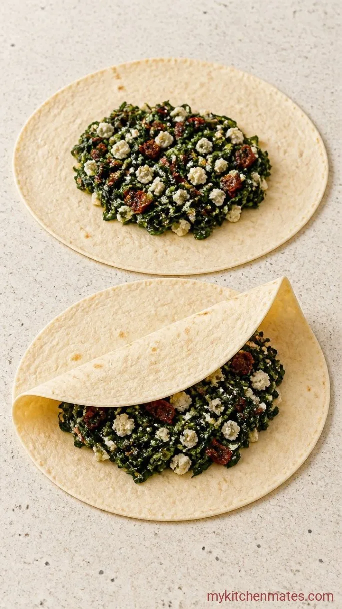 Step 3: Fill and Fold the Wraps