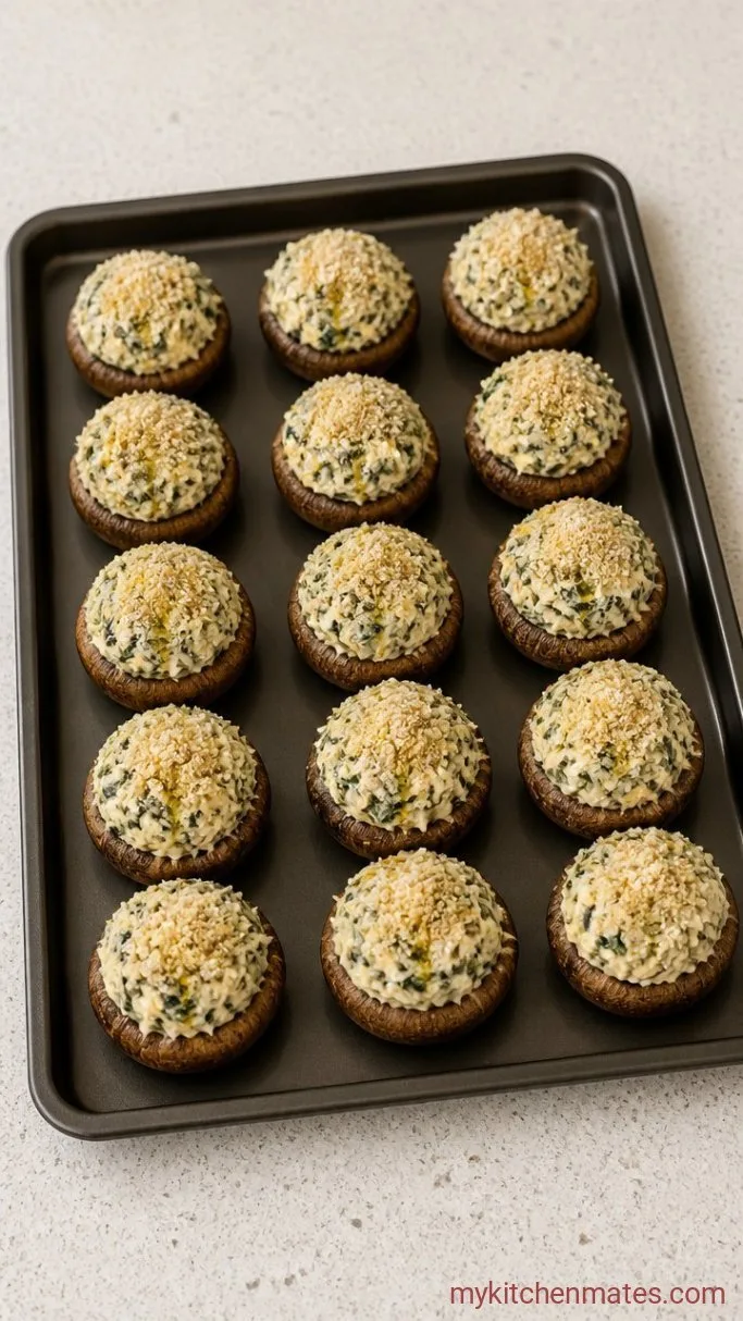 Step 3: Fill and Top the Mushrooms