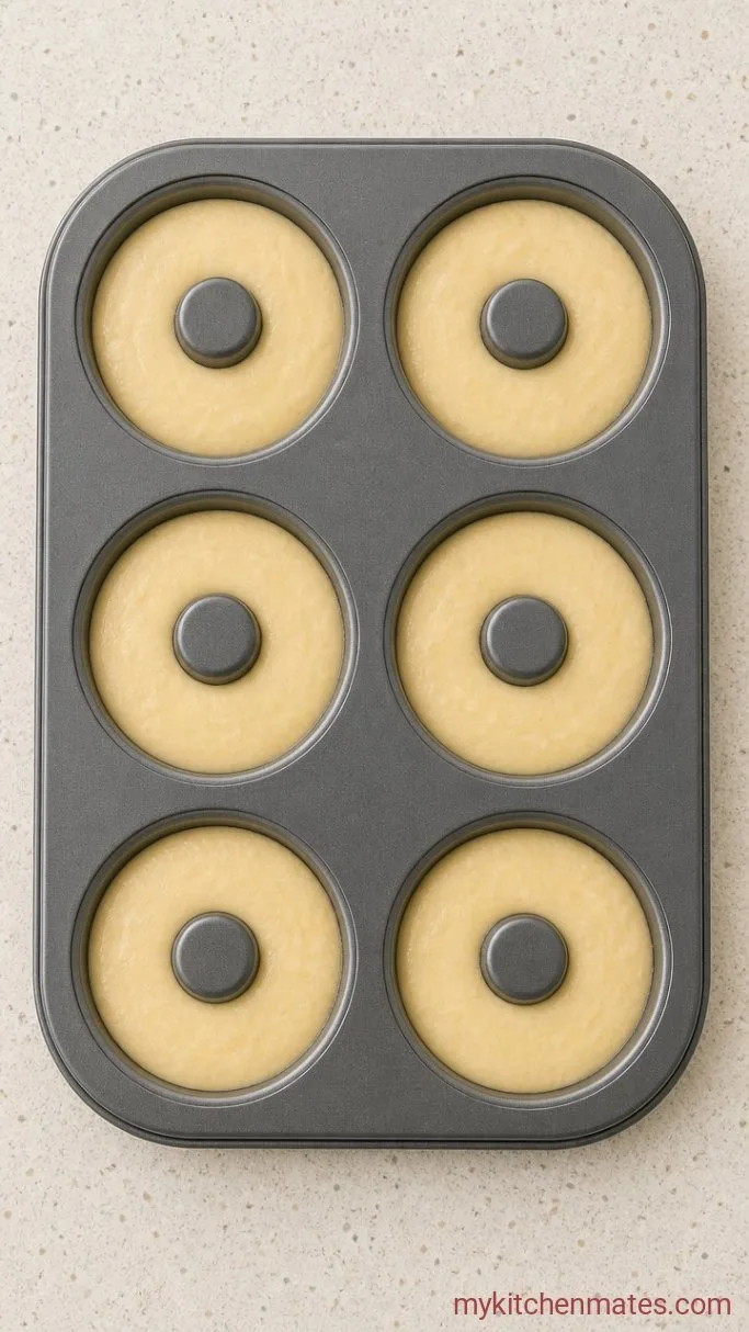 Baked Cottage Cheese Donuts (High Protein, 6 Ingredients) Step 3: Fill the Donut Pan