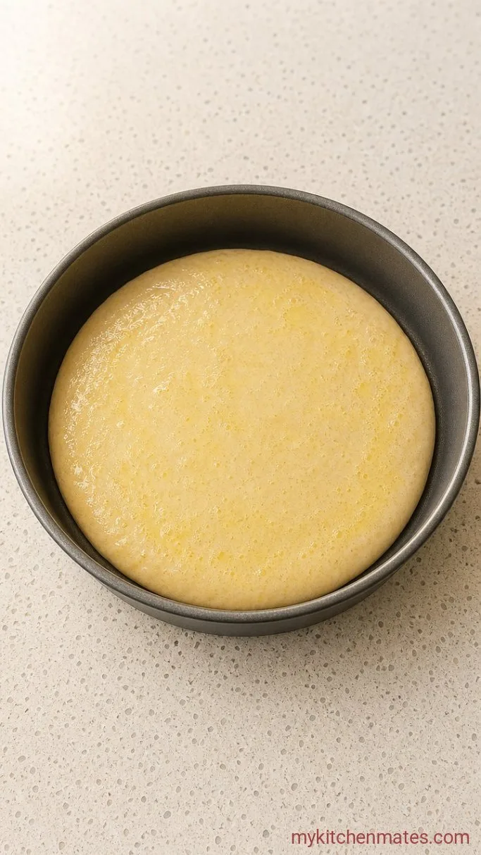 Big Fluffy Air Fryer Pancake (No Flip Required) Step 3: Fill the Pan