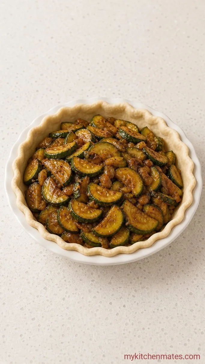 Zucchini Apple Pie (Mock Apple Pie That Actually Tastes Like Apples) Step 3: Fill the Pie Shell