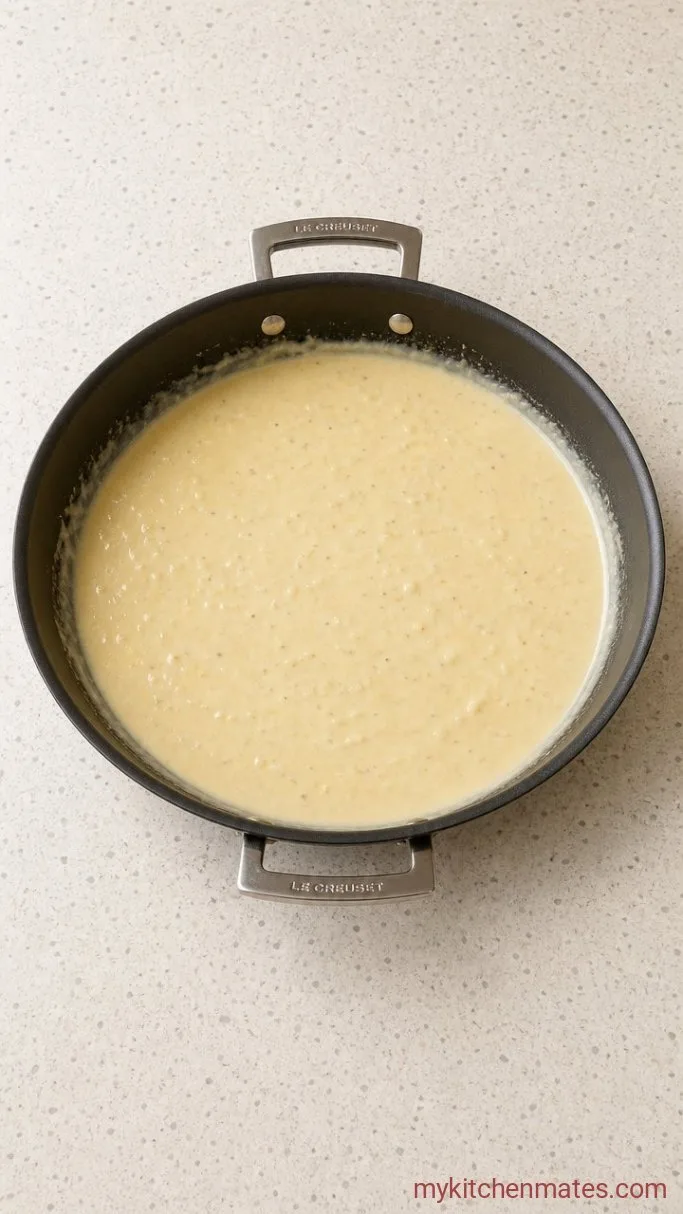 20-Minute Creamy Garlic Parmesan Pasta Step 3: Finish the Sauce