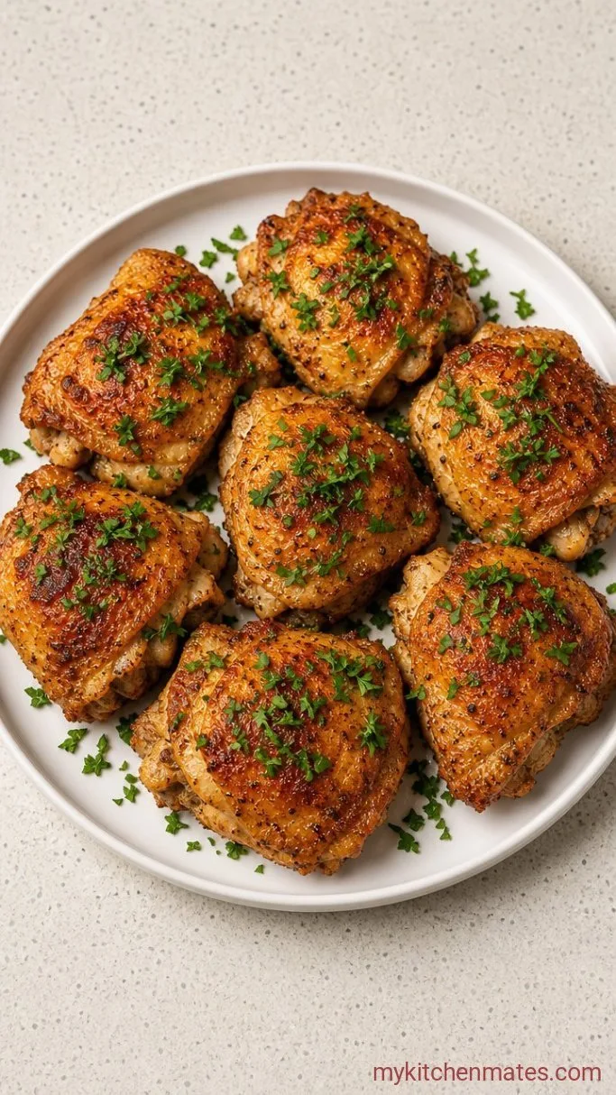 Crispy Air Fryer Chicken Thighs (Ready in 25 Minutes) Step 3: Finish with Fresh Parsley