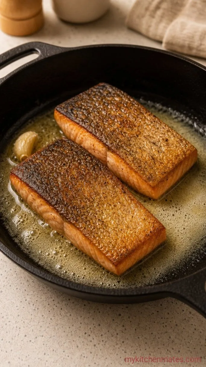 Step 3: Flip and Baste with Butter