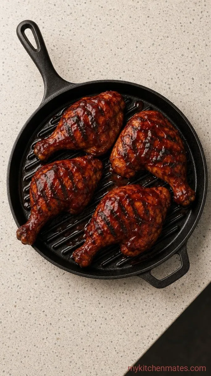 Step 3: Flip and Baste with Sauce