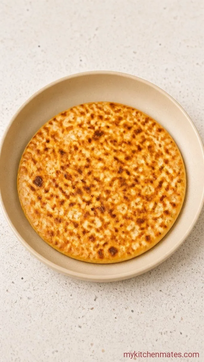 10-Minute High-Protein Cottage Cheese Flatbread Step 3: Flip and Brown the Second Side
