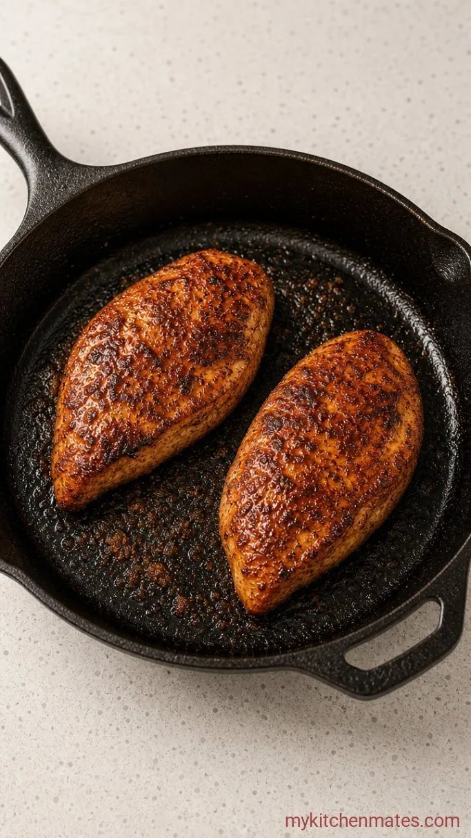 Juicy Cast Iron Chicken Breast in 15 Minutes Step 3: Flip and Finish