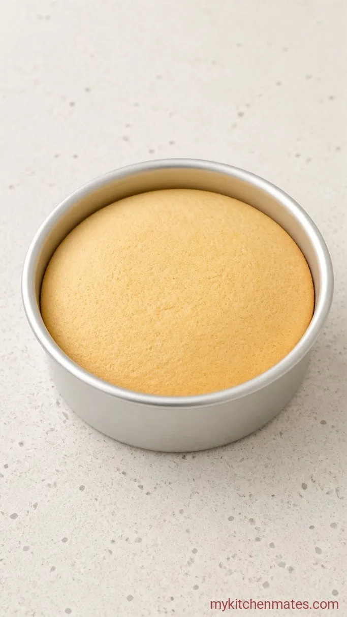 Rose Bento Cake for One Step 3: Fold and Bake