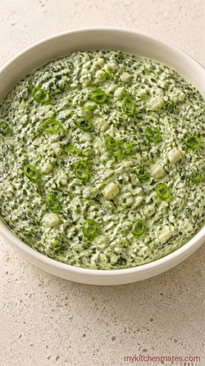 Classic Knorr Spinach Dip (The 10-Minute Party Dip) Step 3: Fold and Garnish the Dip