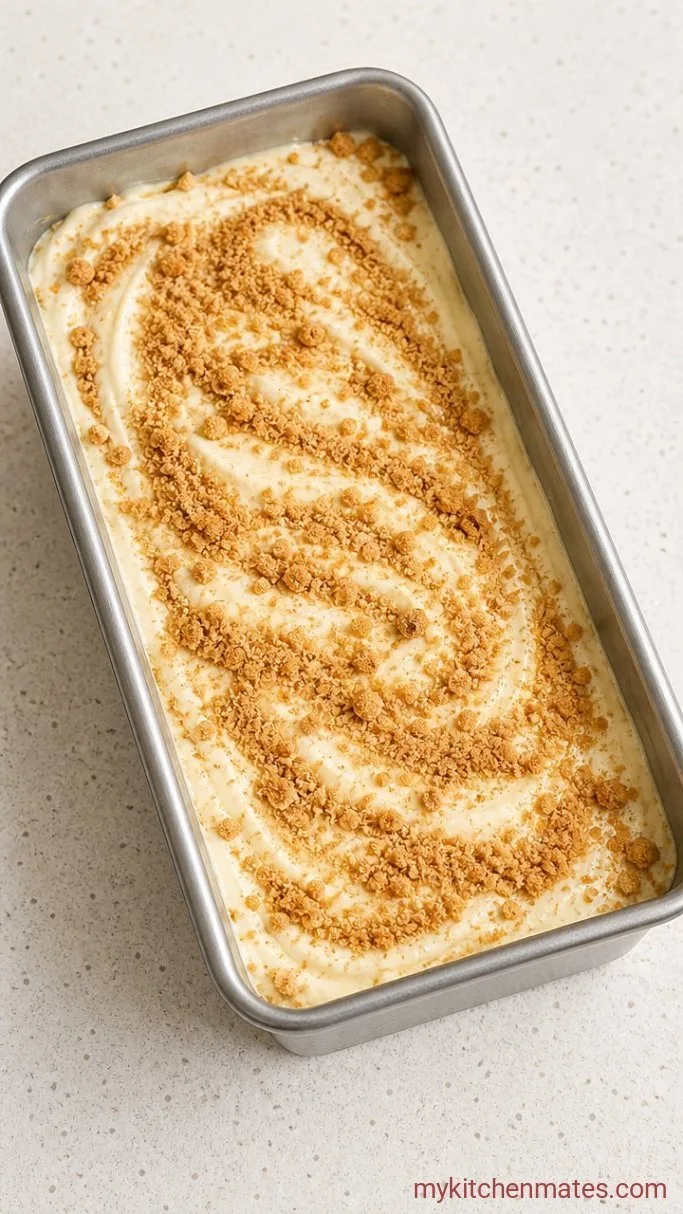No-Churn Cheesecake Ice Cream Step 3: Fold and Layer the Ice Cream