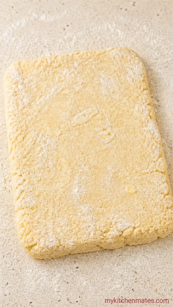 3-Ingredient Buttermilk Biscuits (Self-Rising Flour) Step 3: Fold and Pat Out the Dough