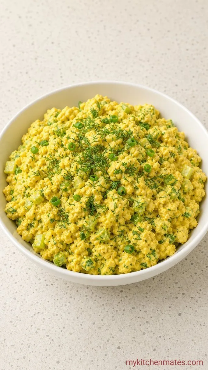 10-Minute Tofu Egg Salad (Tastes Like Classic Egg Salad) Step 3: Fold and Season the Salad