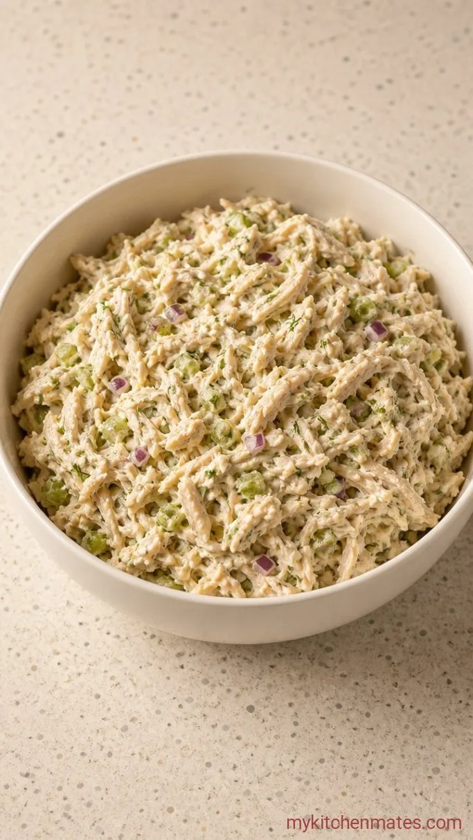 Quick Low Calorie Chicken Salad with Greek Yogurt Step 3: Fold Everything Together