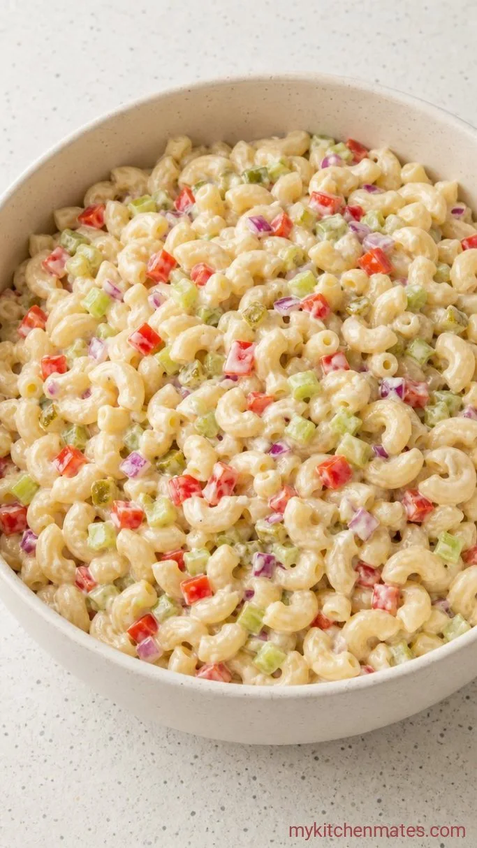 Creamy Macaroni Salad in 30 Minutes Step 3: Fold Everything Together