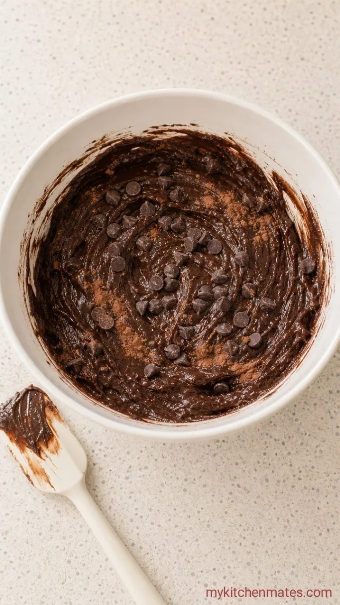 Fudgy Vegan Brownie Recipe (No Eggs, No Dairy) Step 3: Fold Everything Together