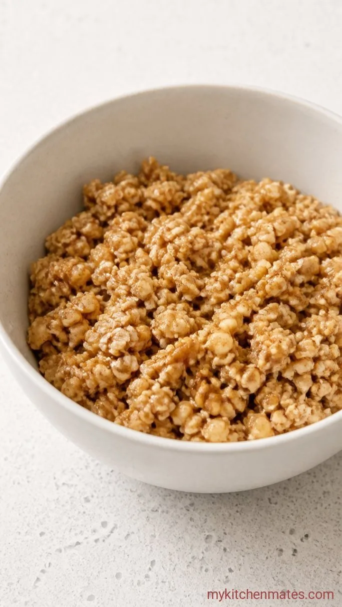 Chewy Apple Cinnamon Granola Bars Step 3: Fold Everything Together