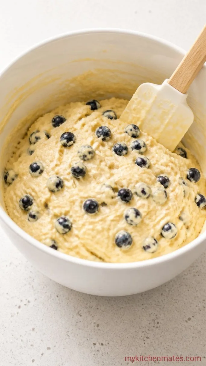 Moist Mini Blueberry Muffins (Ready in 20 Minutes) Step 3: Fold In the Blueberries and Batter