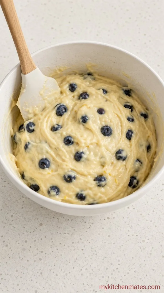 Step 3: Fold in the Blueberries and Build the Batter