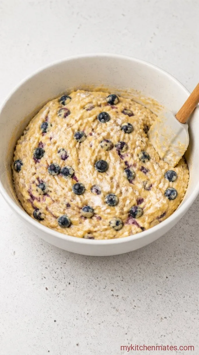 Step 3: Fold in the Blueberries