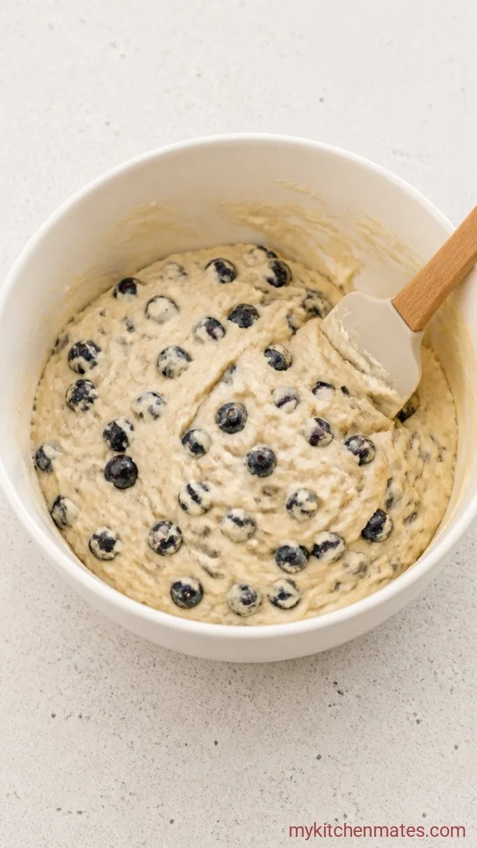 Step 3: Fold in the Blueberries