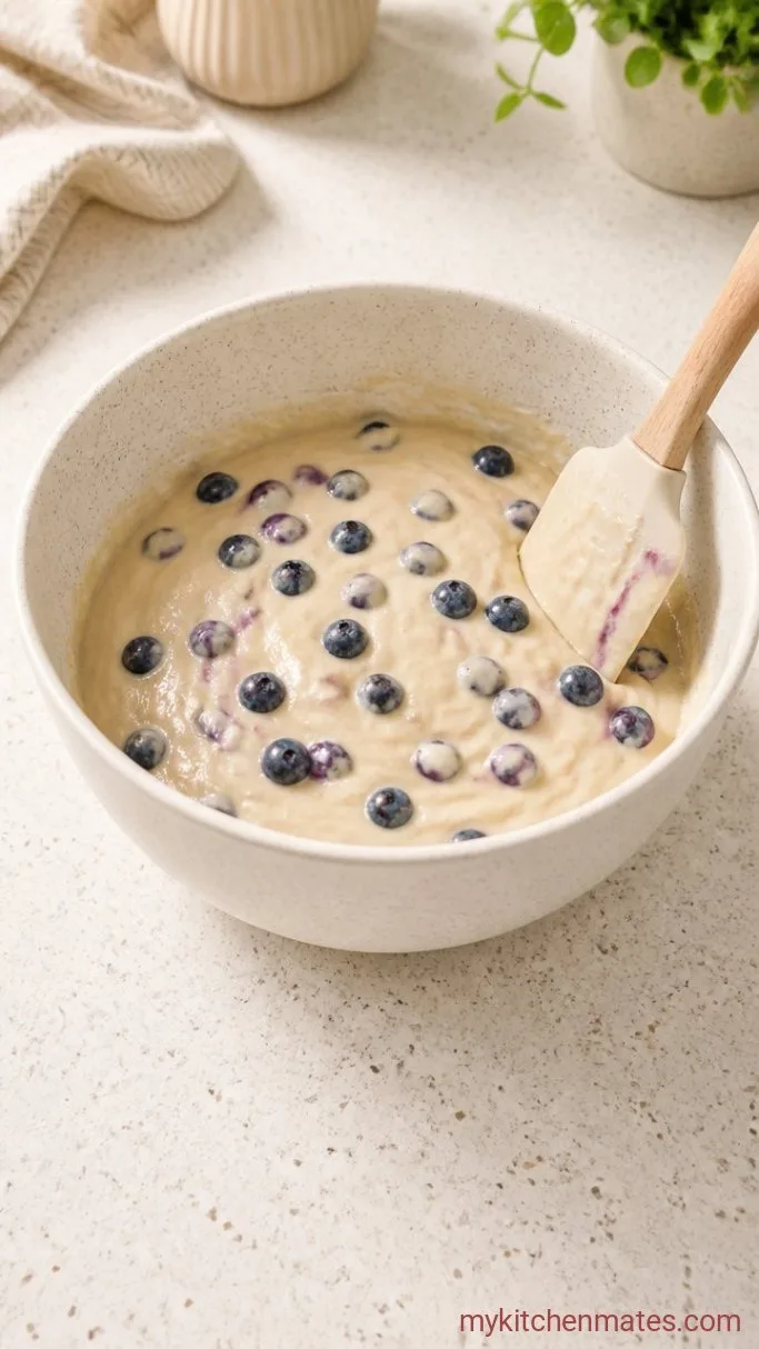 Step 3: Fold in the Blueberries