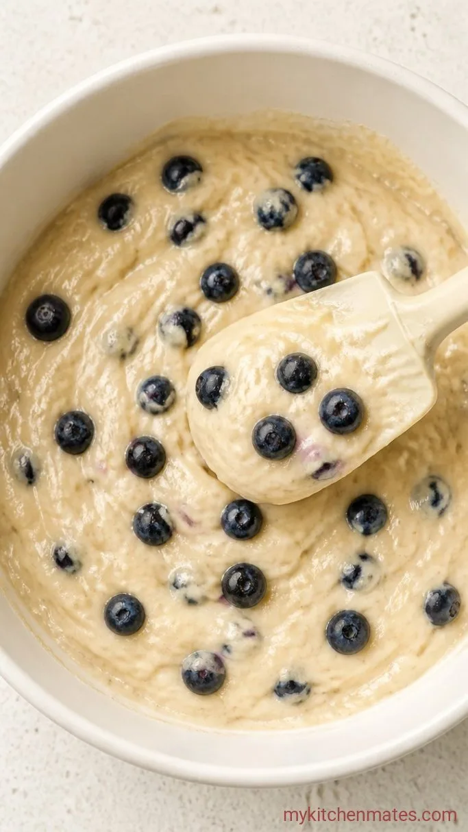 One-Bowl Coconut Flour Blueberry Muffins Step 3: Fold in the Blueberries